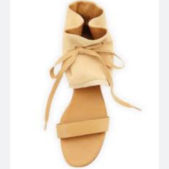 See by Chloe Nude Suede Ankle Cuff Sandal - Picture 2 of 11
